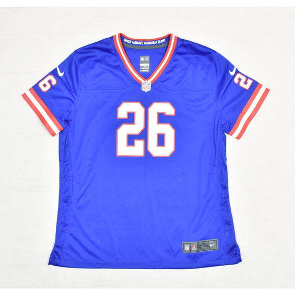 Nike On Field Women's Jersey Polyester Blue Size XL NFL NY Giants Barkley #26 - Picture 1 of 8